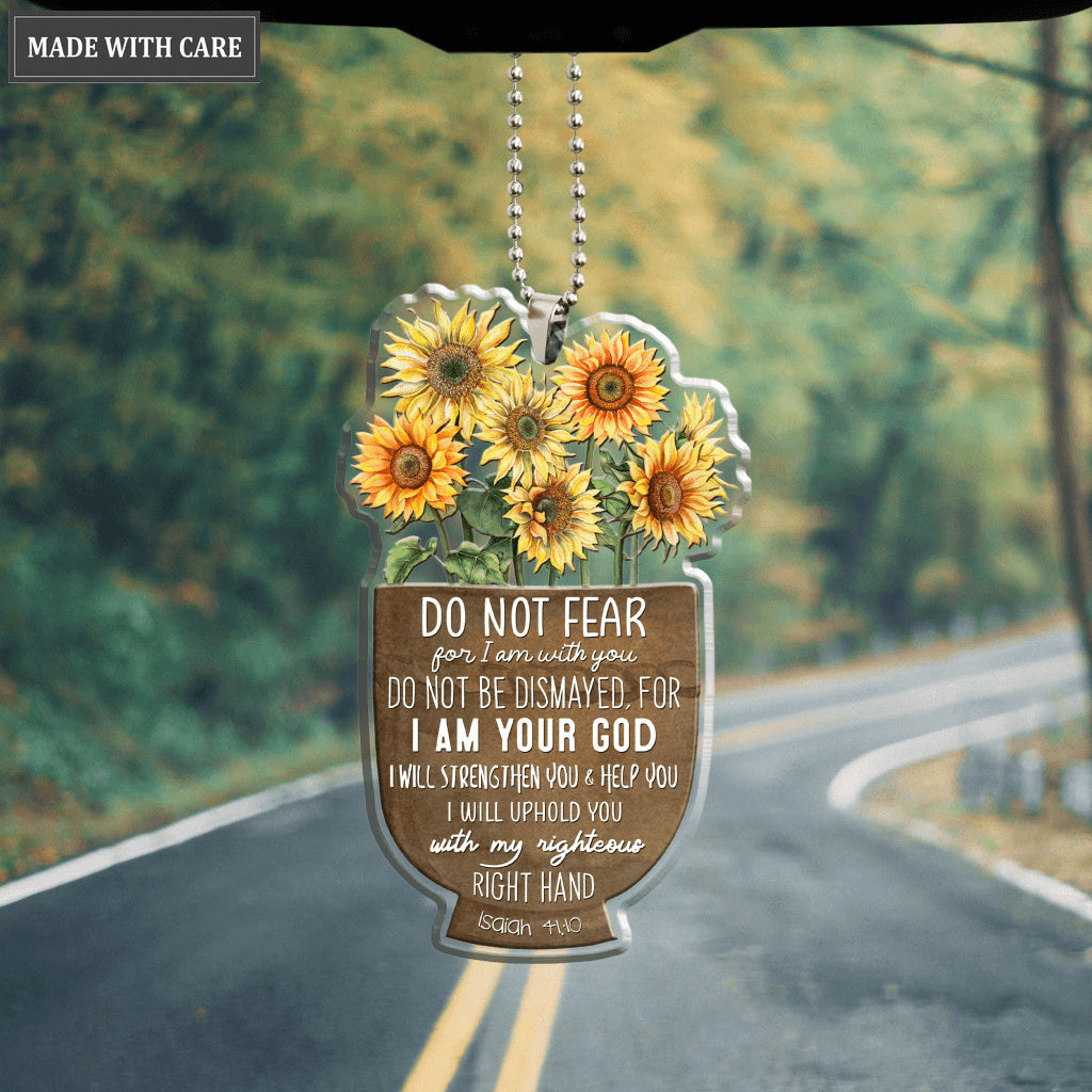 Sunflower Pot Do Not Fear Ornament