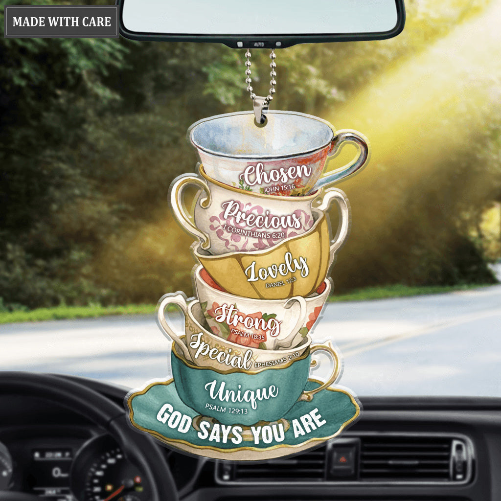 Tea Cup God Says You Are Ornament