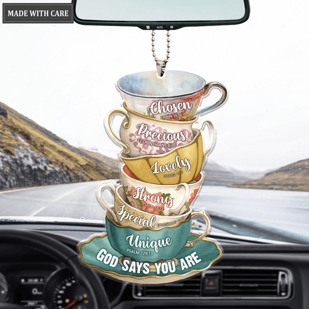 Tea Cup God Says You Are Ornament