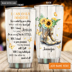 Yellow Boots By Glory Personalized Tumbler