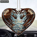 Lunvingrace M07 Horse Couple God Blessed Personalized Ornament