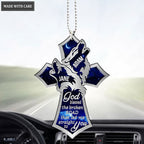 Lunvingrace M09 Wolf Couple God Blessed Personalized Ornament