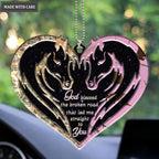 Lunvingrace M13 Horse Couple God Blessed Personalized Ornament