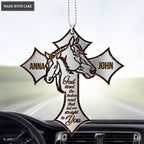 Luvingrace M11 Horse Couple God Blessed Personalized Ornament