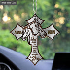 Luvingrace M11 Horse Couple God Blessed Personalized Ornament
