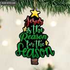 Christmas Tree Jesus Reason Season Ornament