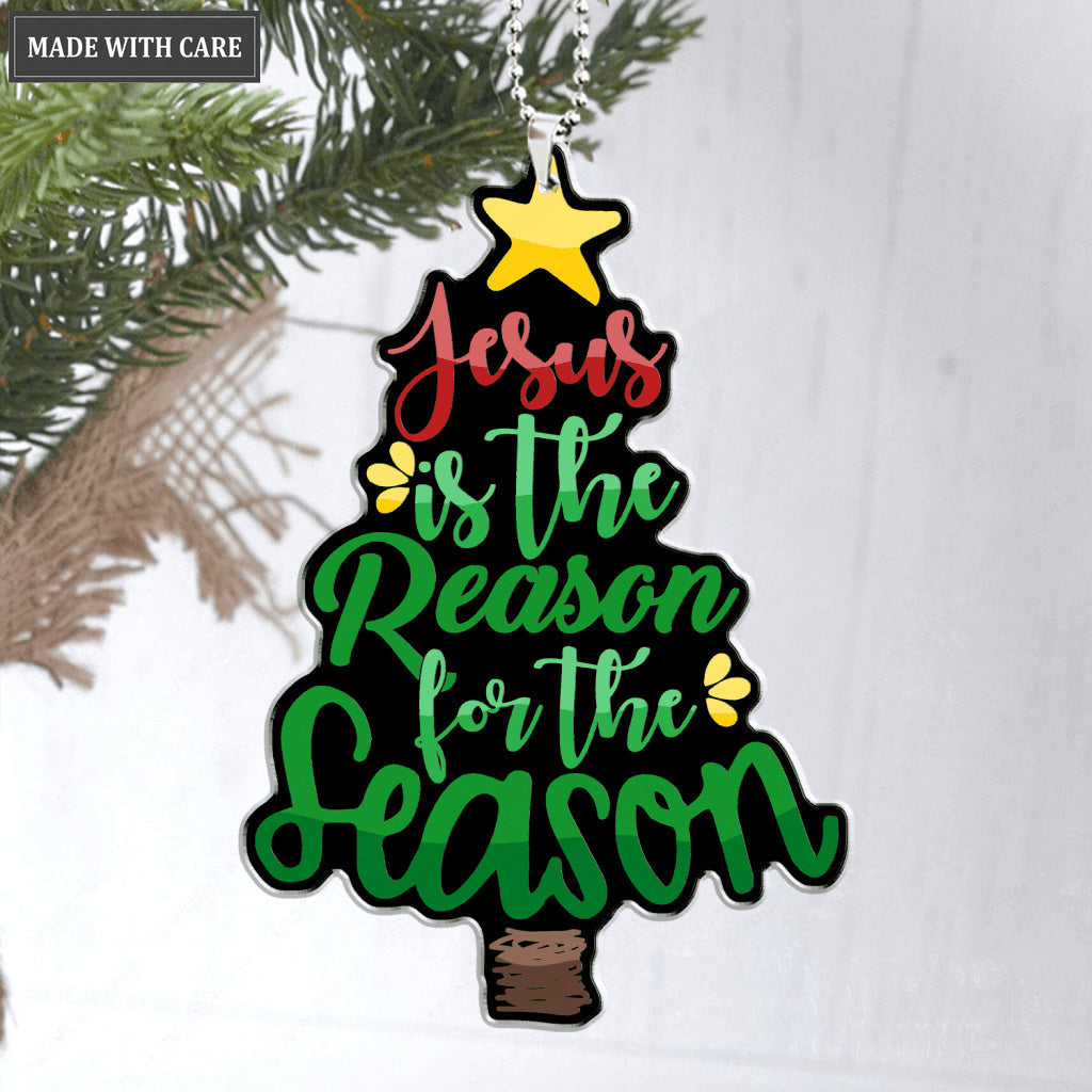 Christmas Tree Jesus Reason Season Ornament