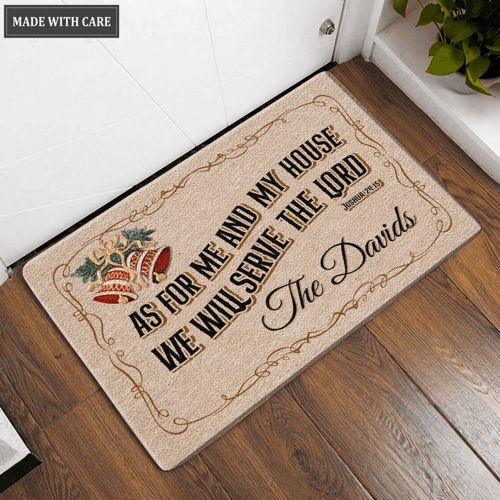 New Personalized As For Me And My House Doormat