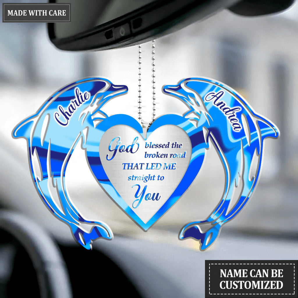 Animal Couple God Blessed Personalized Ornament - Buy 2 Only 18.99$