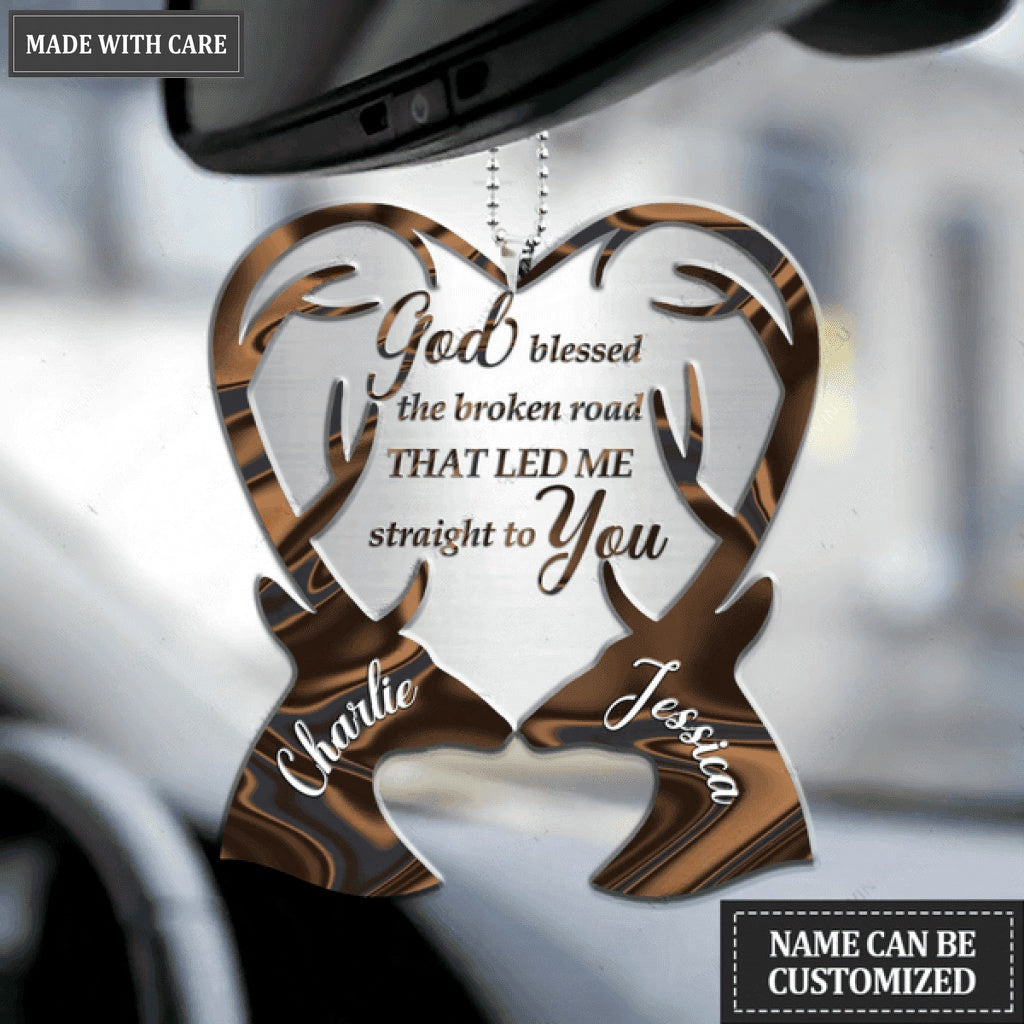 Animal Couple God Blessed Personalized Ornament
