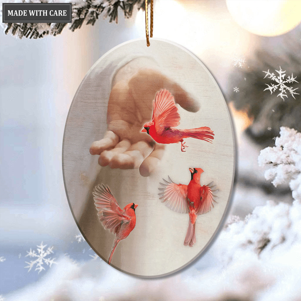 Take My Hand Cardinal Ornament