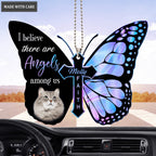 Cat Angels Among Us Memorial Personalized Ornament