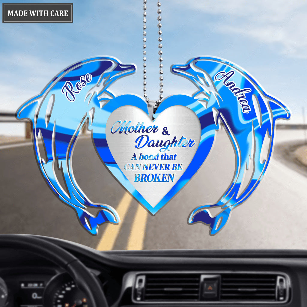 Bond Never Be Broken Dolphin Mother And Daughter Personalized Ornament