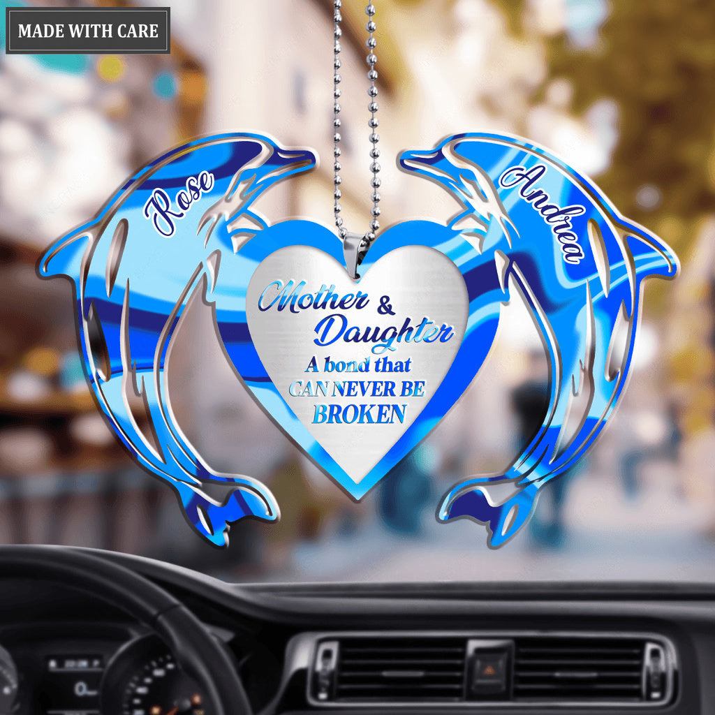 Bond Never Be Broken Dolphin Mother And Daughter Personalized Ornament