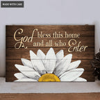 Bless This Home Wood Rectangle Sign