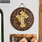 Sunflower Cross By Glory Wood Circle Sign