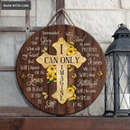Sunflower Cross By Glory Wood Circle Sign