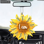 I Am Inspiration Bible Verse Sunflower Ornament