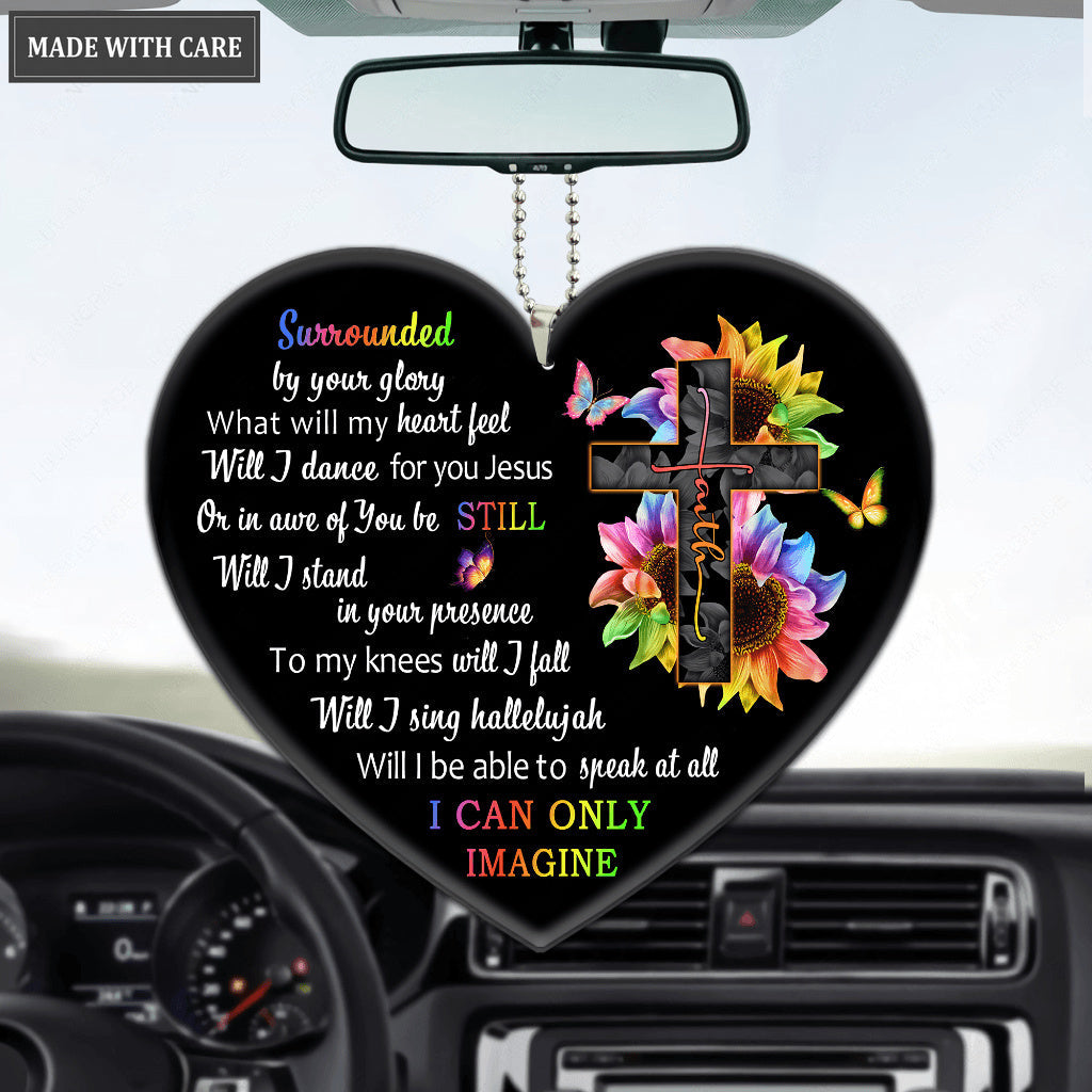 Colorful Cross By Glory Heart Ornament
