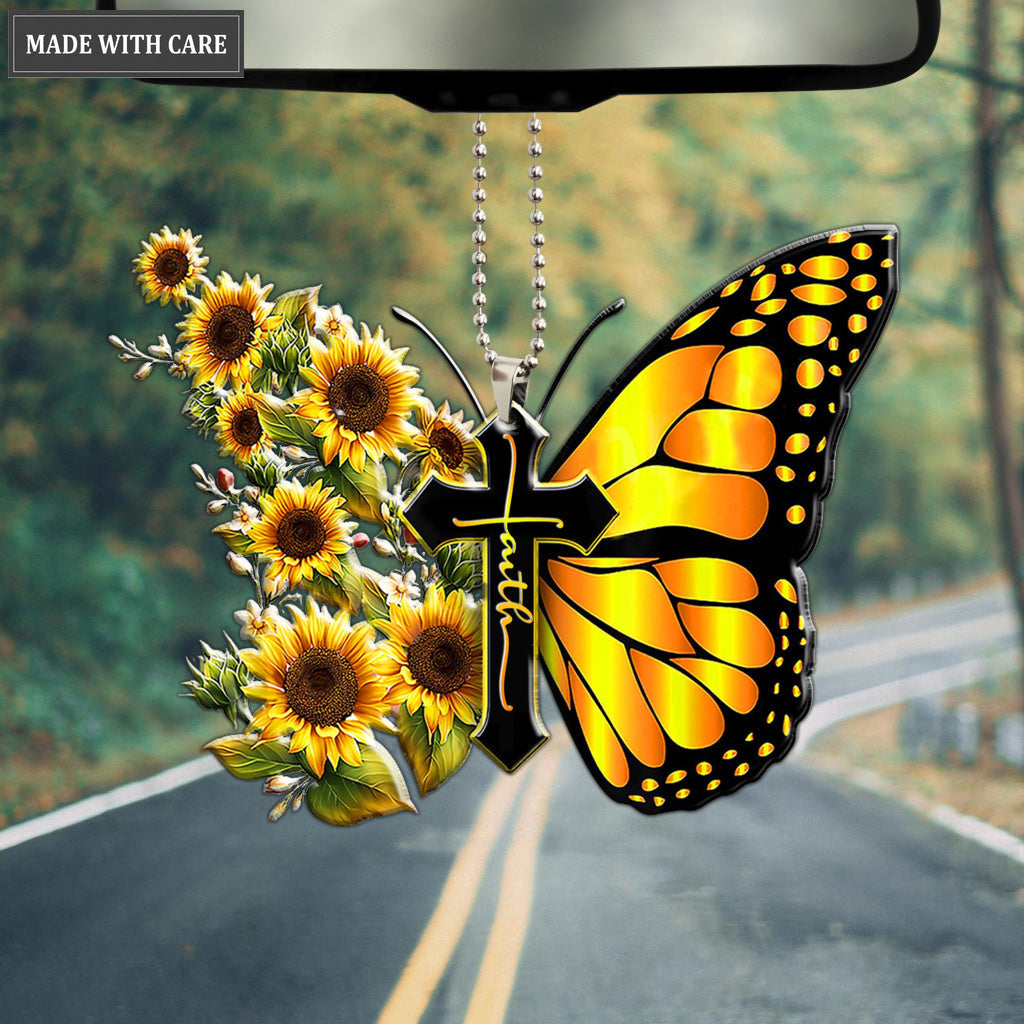 Faith Butterfly Ornament
