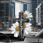 Faith Daisy Car Hanging Ornament