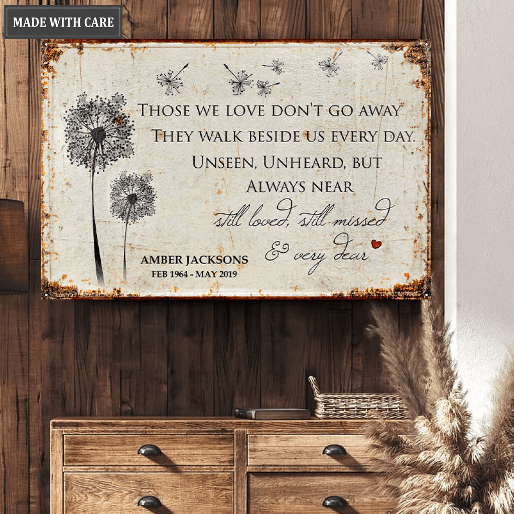 Personalized Remembrance Metal Sign