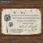 Personalized Remembrance Metal Sign