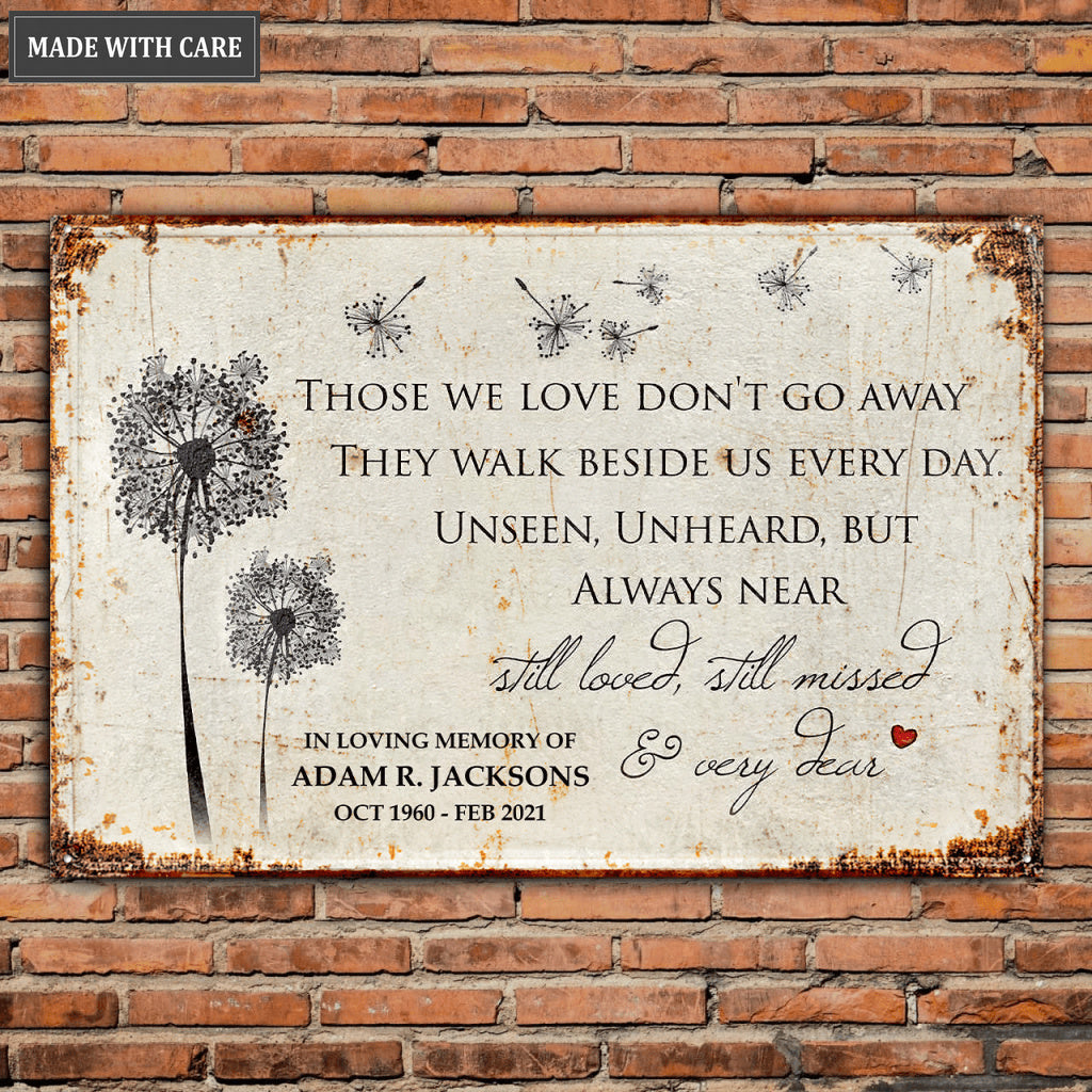 Personalized Remembrance Metal Sign