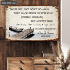 Personalized Remembrance Metal Sign Those We Love Don't Go Away