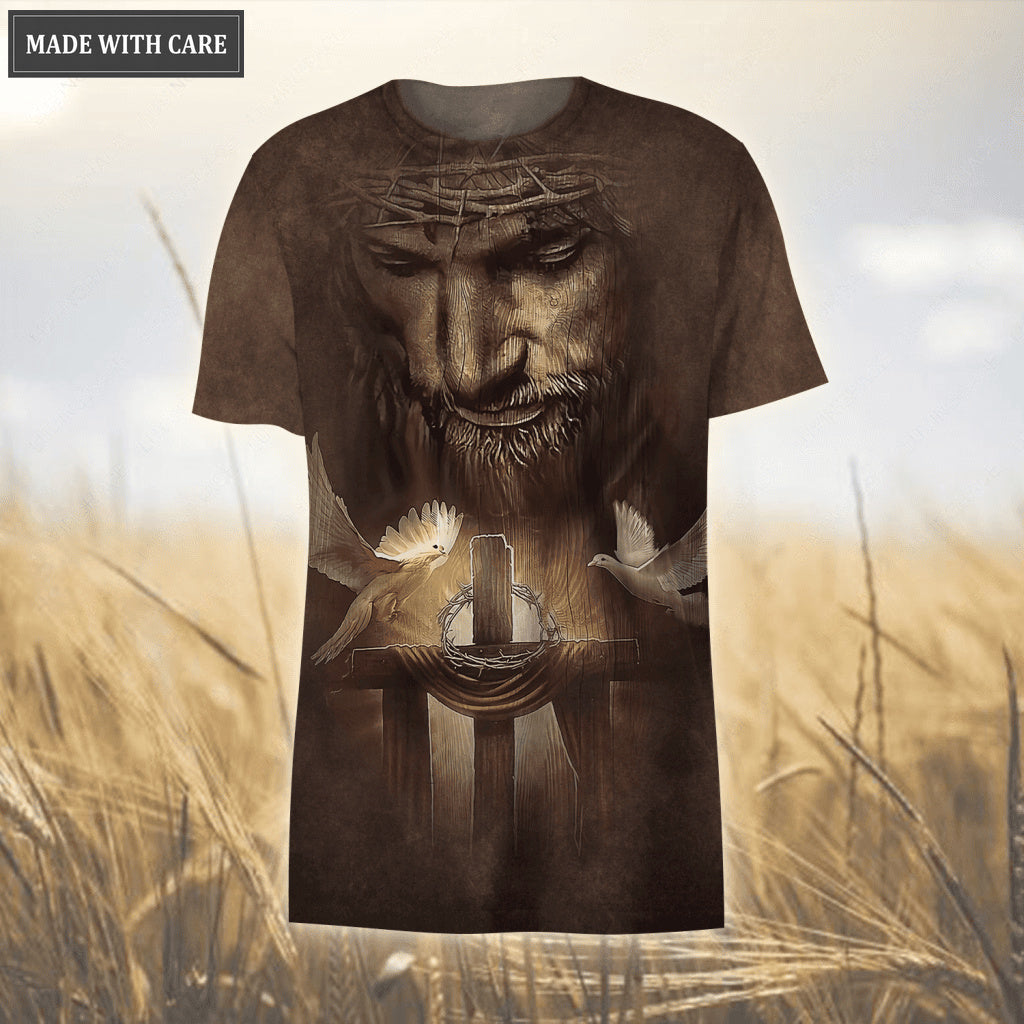 Christ Jesus Dove Cross Walk By Faith Not By Sight Hoodie