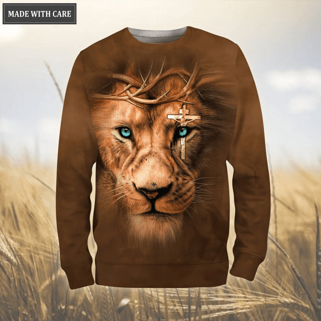 Cross Lion Crown Way Maker Miracle Worker Hoodie