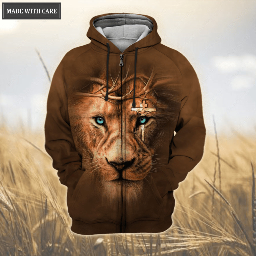 Cross Lion Crown Way Maker Miracle Worker Hoodie