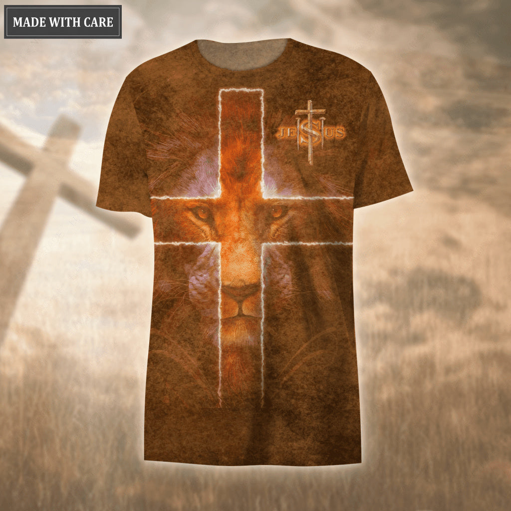 Jesus Cross Lion Let Your Faith Be Bigger Than Your Fear Hoodie