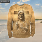 Vintage Jesus Cross Trust In The Lord Hoodie