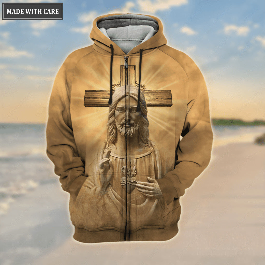Vintage Jesus Cross Trust In The Lord Hoodie