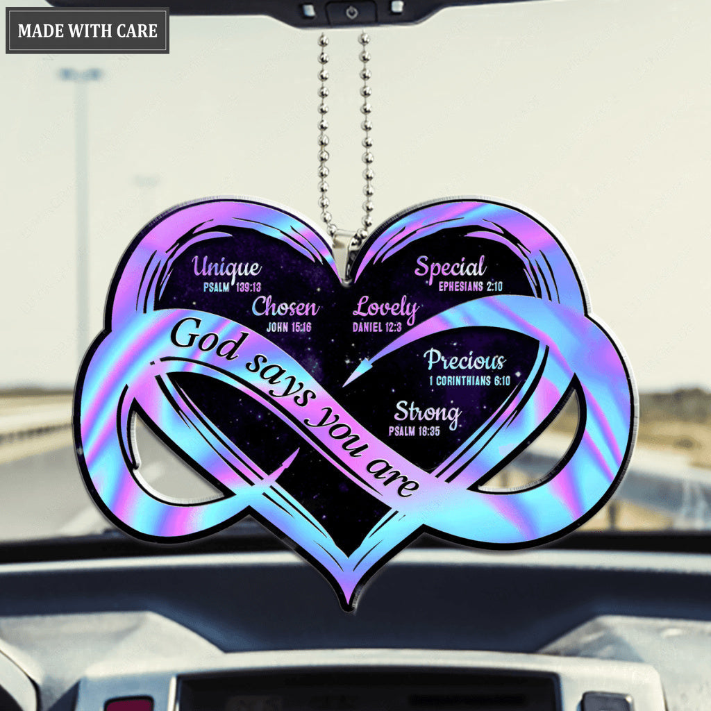 Infinity Heart God Says You Are Ornament