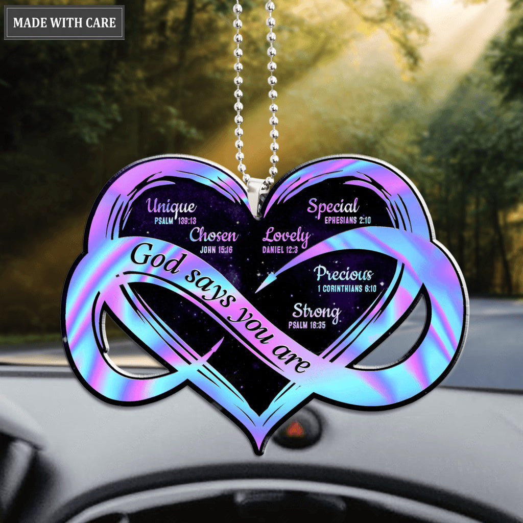 Infinity Heart God Says You Are Ornament