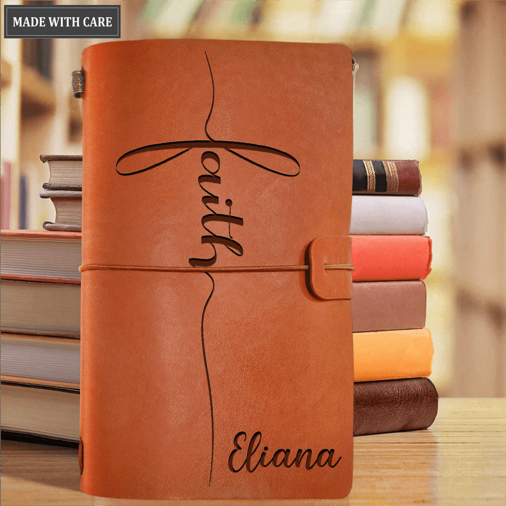Faith Personalized Vintage Journal