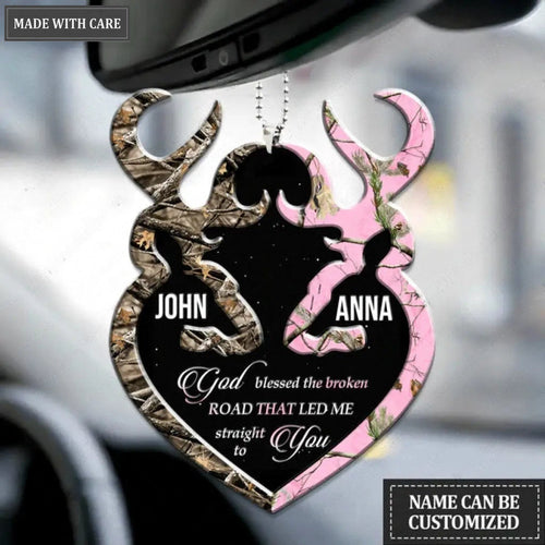 Camo Couple Buck And Doe Collection Personalized Ornament