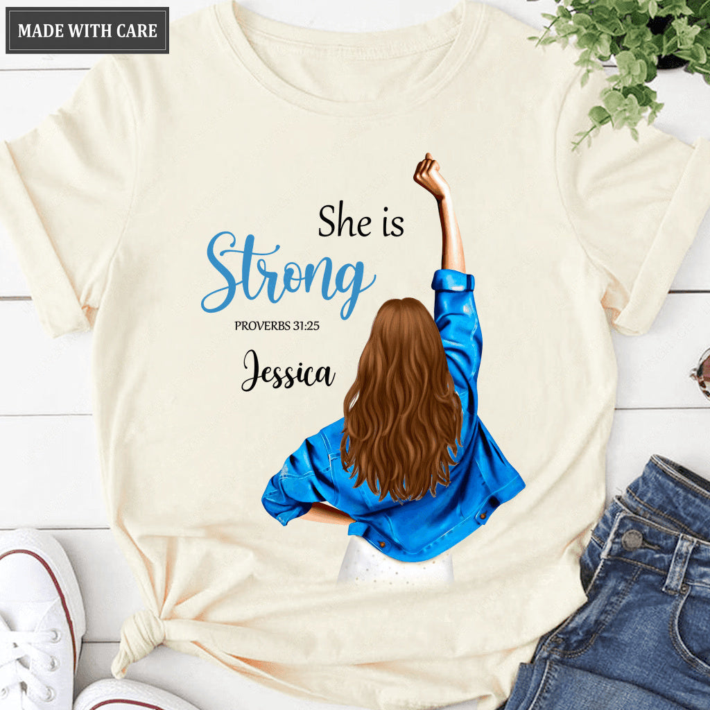 I Am Strong Personalized Tshirt