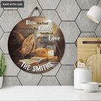 Personalized Morning Prayer Wood Circle Sign