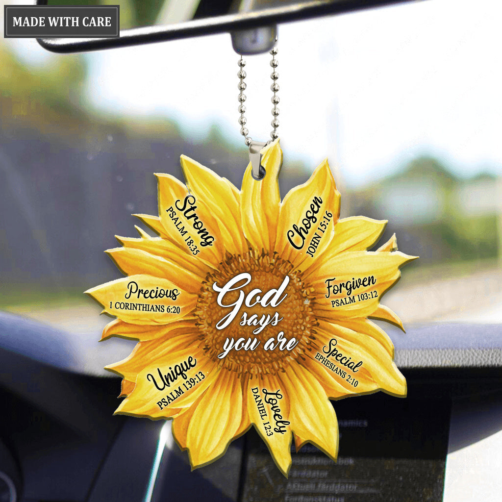 Sunflower God Says You Are Ornament