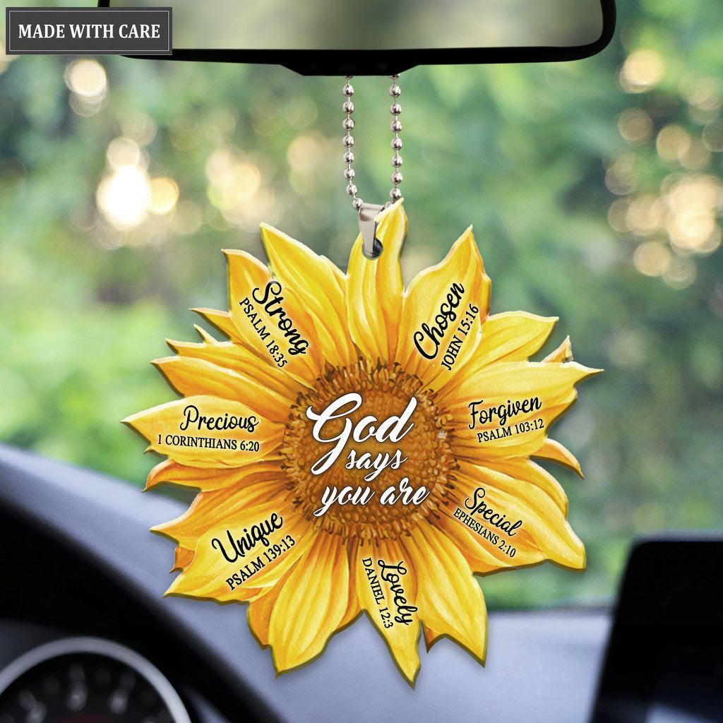 Sunflower God Says You Are Ornament