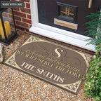Printfamily M32 Decorative Monogram Collection As For My House Personalized Doormat