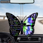 Dance For Jesus Butterfly Cross Faith Ornament