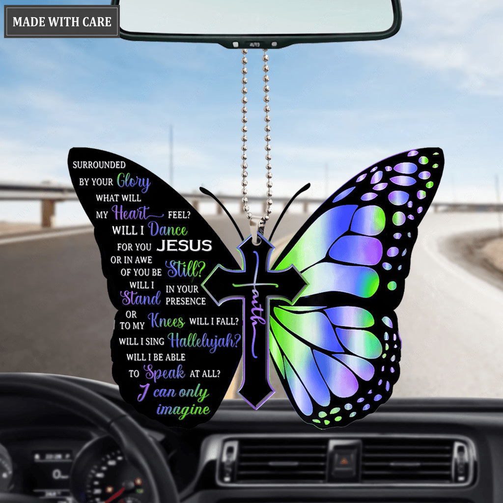 Dance For Jesus Butterfly Cross Faith Ornament