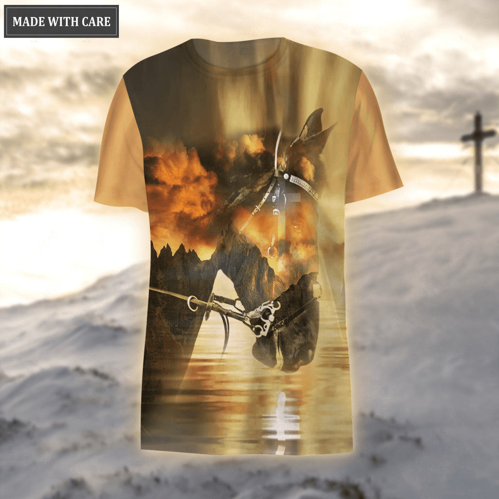 Jesus Cross Horse Faith Over Fear Hoodie