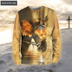 Jesus Cross Horse Faith Over Fear Hoodie