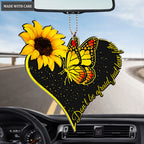 Don't Be Afraid Sunflower Butterfly Ornament