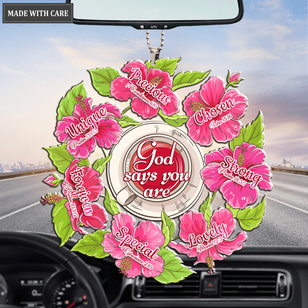 Cup Of Hibiscus Tea God Says You Are Ornament